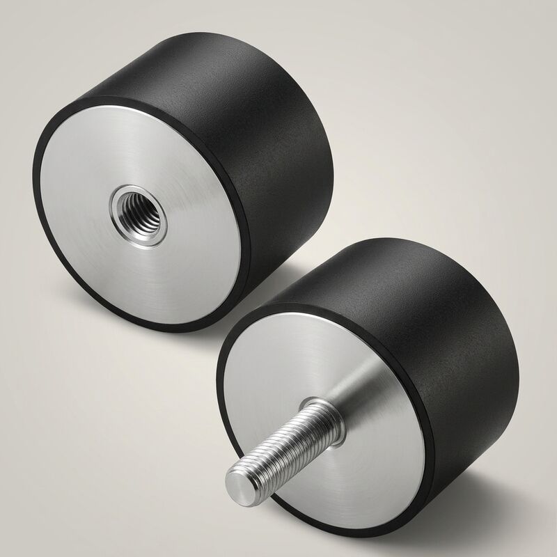 Hoan RDM-Type Rubber Vibration Isolators  Cylindrical DoubleFemale Anti-Vibration Mounts